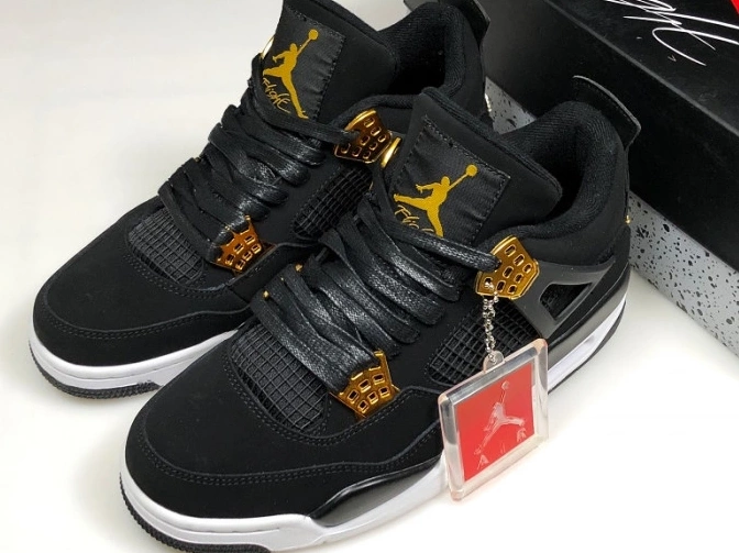 Jordan Metallic Gold-White 308497-032 Black Royalty 4 Air 0623